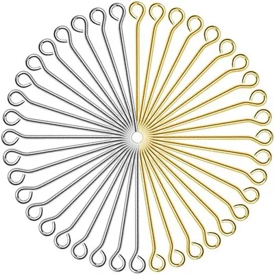 Produktbild von Handwerksnägel aus Edelstahl - 200 Stück - 30 mm - Gold/Silber - Sieradenmacher Accessoires
