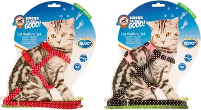Obrázek produktu pro Postroj a vodítko cat DUVO+ s puntíky 20-35cm/10mm-125cm