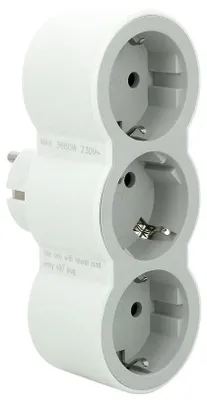 Immagine prodotto di Presa multipla legrand 694518/ 3 prese/ bianco e grigio