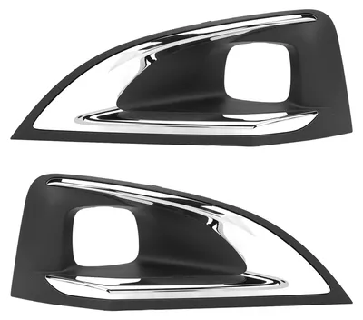 Zdjęcie produktu dla 1 para osłon przednich świateł przeciwmgielnych, osłona lampy przeciwmgielnej, element dekoracyjny zewnętrzny, zamiennik dla Peugeot 3008, modele z 2016-2019