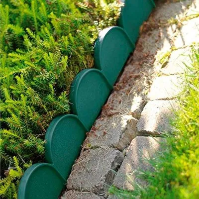 Productafbeelding van Famanu omheining voor de tuin, geschikt voor gazons en bloembedden - bruin - 10 meter