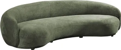 Produktbild von HOME DELUXE - Sofa CASARA 258 x 128 x 72 cm - Webstoff Dunkelgrün I Modernes Wohnzimmer Sofa, 3 - Sitzer