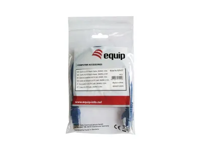 Produktbild von Equip Patchkabel Cat6A U/UTP 2xRJ45 5.00m blau LSZH Polybeutel