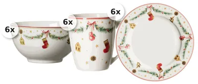 Produktbild von Frühstücks-Set 18 tlg. Holly
