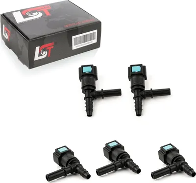 Produktbild von 5x Schnellverschluss Kraftstoffleitung Kupplung T-Stück 7,89x6mm für OPEL VOLVO