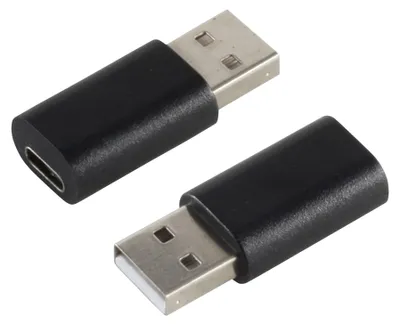 Image de S-IMPULS Adaptateur USB-A USB-C femelle 2.0 noir
