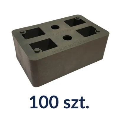 Produktbild von Distanzplatten 80x50x30 mm Kunststoff Abstandshalter bis 2 Tonnen 100 Stück