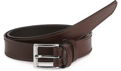 Image de Ceinture pour enfant Ladeheid en cuir K1D5 (marron-2, 75 cm (longueur totale 94 cm))