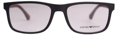 Produktbild von Emporio Armani Brille EA3147 Eckig Schwarz/Rot Kunststoff 55-18-142mm