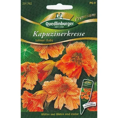 Produktbild von Kapuzinerkresse Salmon Baby | Kapuzinerkressesamen von Quedlinburger