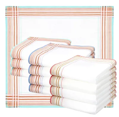 Produktbild von Betz 12 Stück Damen Stoff Taschentücher Paloma 4 Größe 28x28 cm 100% Baumwolle Farbe - 45679 Dessin 6