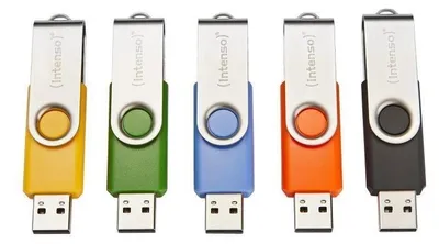 Immagine prodotto di Intenso Basic Line Chiavetta USB da 8 GB USB Type-A 2.0 Nero, Blu, Verde, Arancione, Giallo