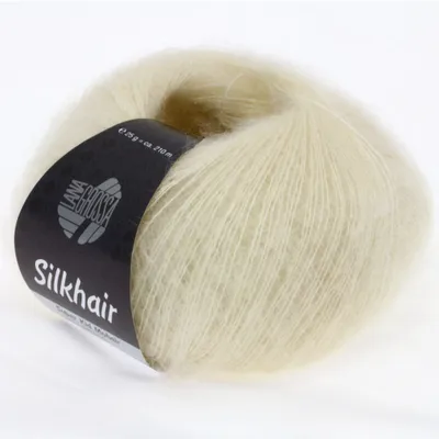 Produktbild von Lana Grossa Silkhair 052 Rohweiß 25g