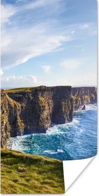 Produktbild von MuchoWow® Poster Wolkendecke über den irischen Cliffs of Moher 20x40 cm - Plakat - Foto