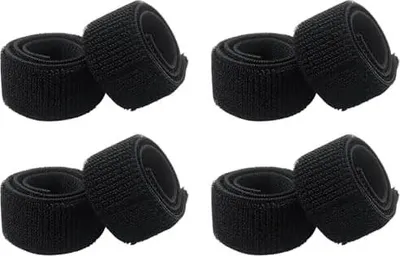 Produktbild von 4 Stück Hosenschutz Fahrrad, Hosenband Hosenbein Klammer Elastisches Klettband Hosenklammer Fahrrad für Hosen Outdoor Jogging MilitäRuniformen Angeln Jagd Wandern Radfahren