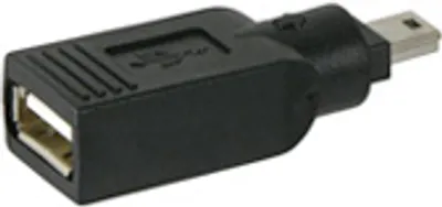 Produktbild von Goobay USB ADAP A-F/MINI-B 5 PIN M, A F, B M, Schwarz