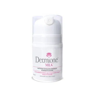 Produktbild von Dermione® MILK 50 ml - Milch lässt sich leicht verteilen und ist für empfindliche, beanspruchte Haut und Kinderhaut geeignet