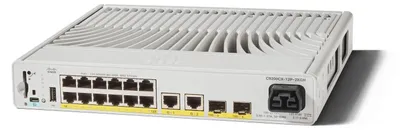 Image de Cisco Catalyst 9200CX - Network Essentials - Commutateur - compact - L3 - géré - 12 x 10/100/1000 (PoE+) + 2 x 1000Base-T + 2 x 10 Gigabit SFP+ (uplink) - montable en rack - PoE+ (240 W)