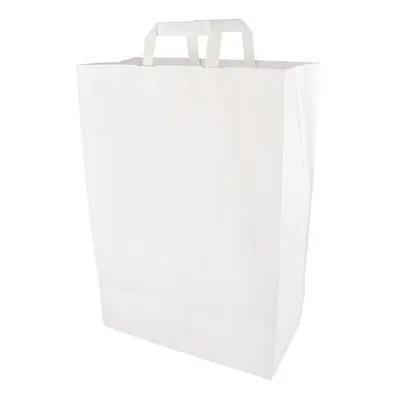 Produktbild von Papstar Papiertüten 44 x 32 x 17 cm weiß mit Tragegriff 4 x 50 Stück