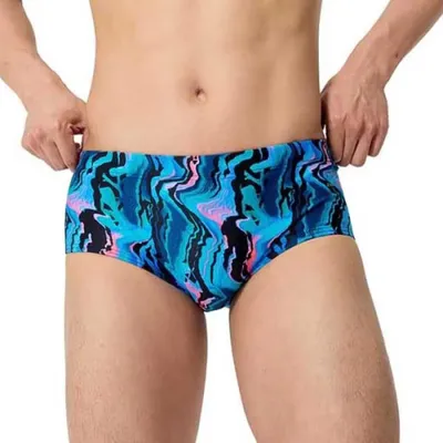 Immagine prodotto di Speedo, slip da bagno stampato, blu, taglia UK 34, uomo, blu, taglia UK 34