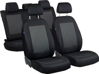 Obrázek produktu pro Autopotahy univerzální slipové pro SKODA OCTAVIA 1 2 3 I II III SUPERB černý, malé 3D trojúhelníky [388]