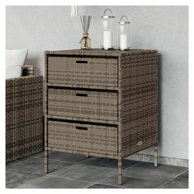 Produktbild von Aufbewahrungsboxen für den Außenbereich - Garten Aufbewahrungsschrank Grau 55x59x80cm