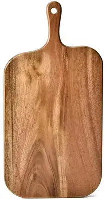 Image de Planche à fromage en bois avec poignée, idéale pour servir