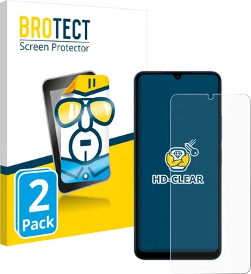 Product packaging and a smartphone screen protector.