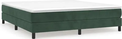 Obrázok produktu pre vidaXL Box spring bed frame dark green 180x200 cm velvet