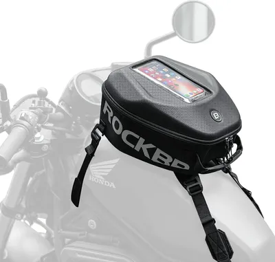 Produktbild von ROCKBROS Motorrad Tankrucksack Motorradtasche Rucksack mit TPU Touchscreen, mit Regenschutz, 7L