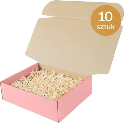Zdjęcie produktu dla Karton Fasonowy 300x240x70zew Różowy Pudełko Wysyłkowe InPost A 10 szt