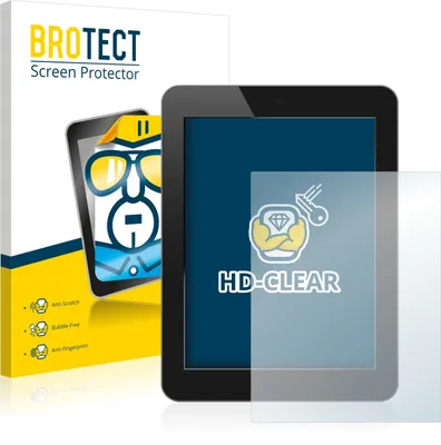 Produktbild von 2x Schutzfolie für Standardgrößen mit 25.7 cm (10.1 Zoll) Displays 221 x 130 mm BROTECT Displayschutz Display Schutz Folie Klar Transparent