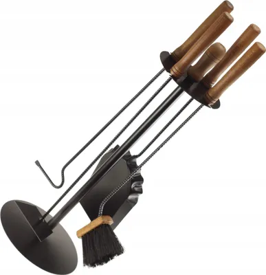 Produktbild von Bürste Kaminset FEINZ Feuerstelle Inklusive, Schaufel Und Schaufel Praktisch Und Elegant Schwarz