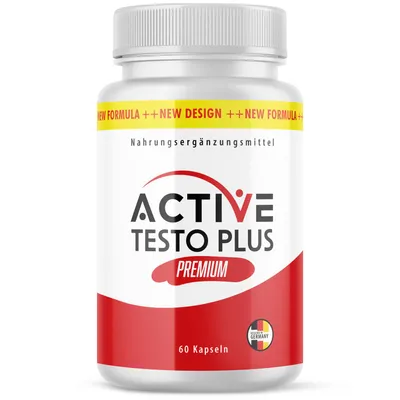 Produktbild von Active Testo Plus Premium Kapseln | Kraft für den aktiven Mann | Einfache Anwendung | Inhalt 60 Kapseln
