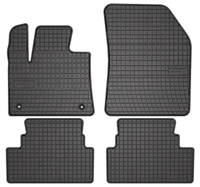 Immagine prodotto di Tappetini auto in gomma adatto per Opel Grandland I X (2017-2024, crossover) neri, set 4 pz, con fissaggi