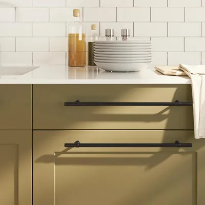 Obrázok produktu pre Nábytkové úchyty 5 ks čierne 320 mm nerezová oceľ
