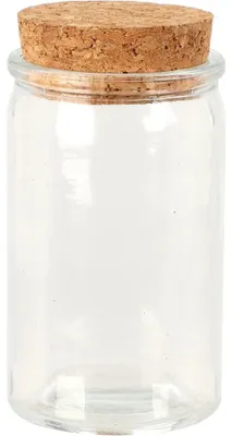 Produktbild von Ausgezeichnetes Vorratsglas für Haushaltswaren aus Glas mit Korkdeckel, 50 ml