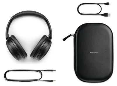 Zdjęcie produktu dla Bose QuietComfort, Przewodowy i Bezprzewodowy, Muzyka/dzień powszedni, 235 g, Zestaw słuchawkowy, Czarny