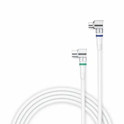 Produktbild von Nedis Koaxial Kabel - Telenet / Ziggo - IEC (Coax) Stecker - IEC (Coax) Buchse - Bronze Plattiert - 75 Ohm - 4-fach geschirmt - 3.00 m - Rund - PVC - Weiss - Box