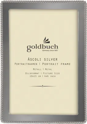 Image de Goldbuch Ascoli silber 10x15 Metallrahmen silber 980312