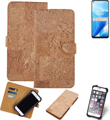 Produktbild von K-S-Trade Hülle kompatibel mit OnePlus Nord N200 5G  Kork Handyhülle Cover  Schutzhülle TPU Case Bumper in Hellbraun, (1x)