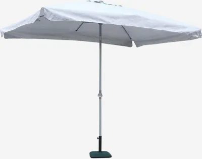 Image de Rectangulaire Café Hôtel Parasol de jardin 3x2 Parasol en aluminium à mât moyen Eden