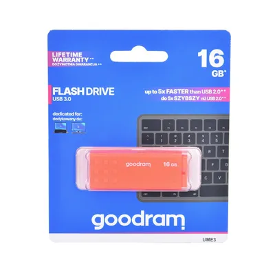 Immagine prodotto di GOODRAM UME3 - Unità flash USB - 16 GB - USB 3.0 - arancione