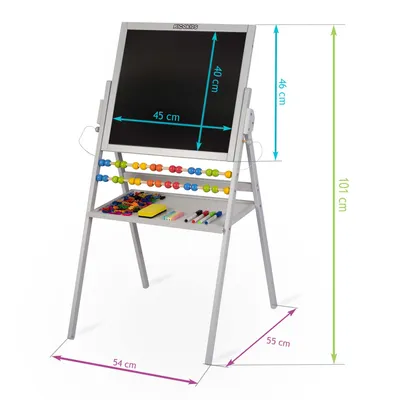 Obrázek produktu pro Ricokids 780000 Magnetická otočná tabule, šedá