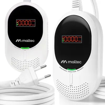 Obrázek produktu pro MalTec Alarm oxidu uhelnatého Detektor oxidu uhelnatého CO LPG Certifikovaný 2v1 LCD displej