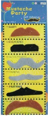 Image de Fausses moustaches, 6 pcs. différentes