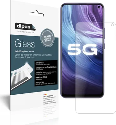 Produktbild von 2x Schutzfolie für Vivo Z6 matt - Anti-Shock 9H Folie dipos Glass Kunststoffglas