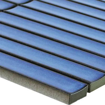 Produktbild von Keramikmosaik Fliesen Stäbchen Ontario Blau