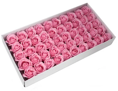 Produktbild von Rosa Seifenrosen - 50er Set in einer Schachtel