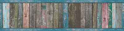 Produktbild von A.S. Création Bordüre Only Borders in Holzoptik bunt blau braun 5,00 m x 0,13 m